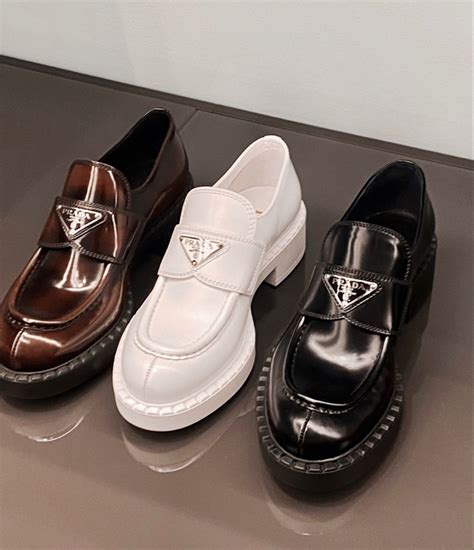 reed fur prada shoes|Prada loafers.